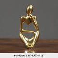 Sand Color The Thinker Abstract Statues Sculptures Yoga Figurine Nordic Living Room Home Decor Decoration Maison Desk Ornaments