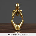 Sand Color The Thinker Abstract Statues Sculptures Yoga Figurine Nordic Living Room Home Decor Decoration Maison Desk Ornaments