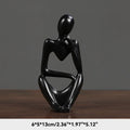 Sand Color The Thinker Abstract Statues Sculptures Yoga Figurine Nordic Living Room Home Decor Decoration Maison Desk Ornaments